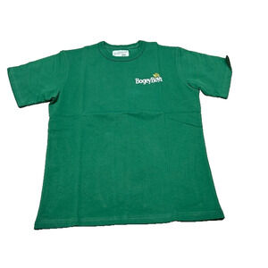 NWT Bogey Boys Mens Grit T-Shirt Spell Out Logo Heavyweight Eden Green Size S